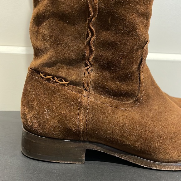 Frye Boots Brown Suede 6M EUC - Picture 3 of 8